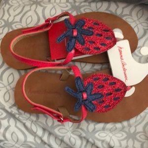 Strawberry sandals